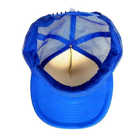 Vintage Route 66 Hat A Blast From The Past Trucker Mesh Snapback Cap Blue USA - Picture 3 of 3